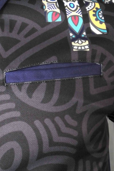 DS077 custom dart shirt design full printing dart shirt dart shirt manufacturer black detail view-6